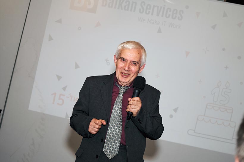 Теодосий Теодосиев, специален гост на 15-тия рожден ден на Balkan Services - balkanservices.com