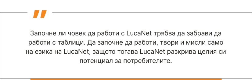 Езикът на LucaNet - Balkan Services